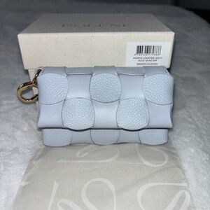 Brand New Polene Light Blue Textured Wallet